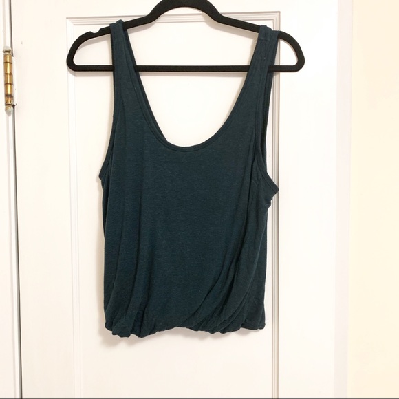 Free People Tops - Free People Green Touched Bottom Low Back Tank